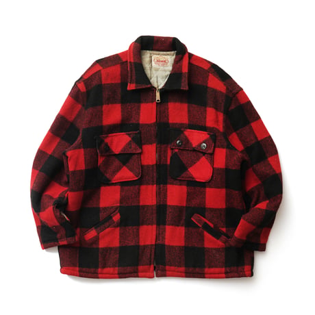 Big Mike / Vintage, Plaid Wool Melton Quilted Liner Hunting Jacket