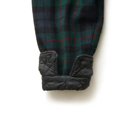 Woolrich / Vintage, Zip Up Front Jacket "Black-Watch Plaid, Wool Melton"