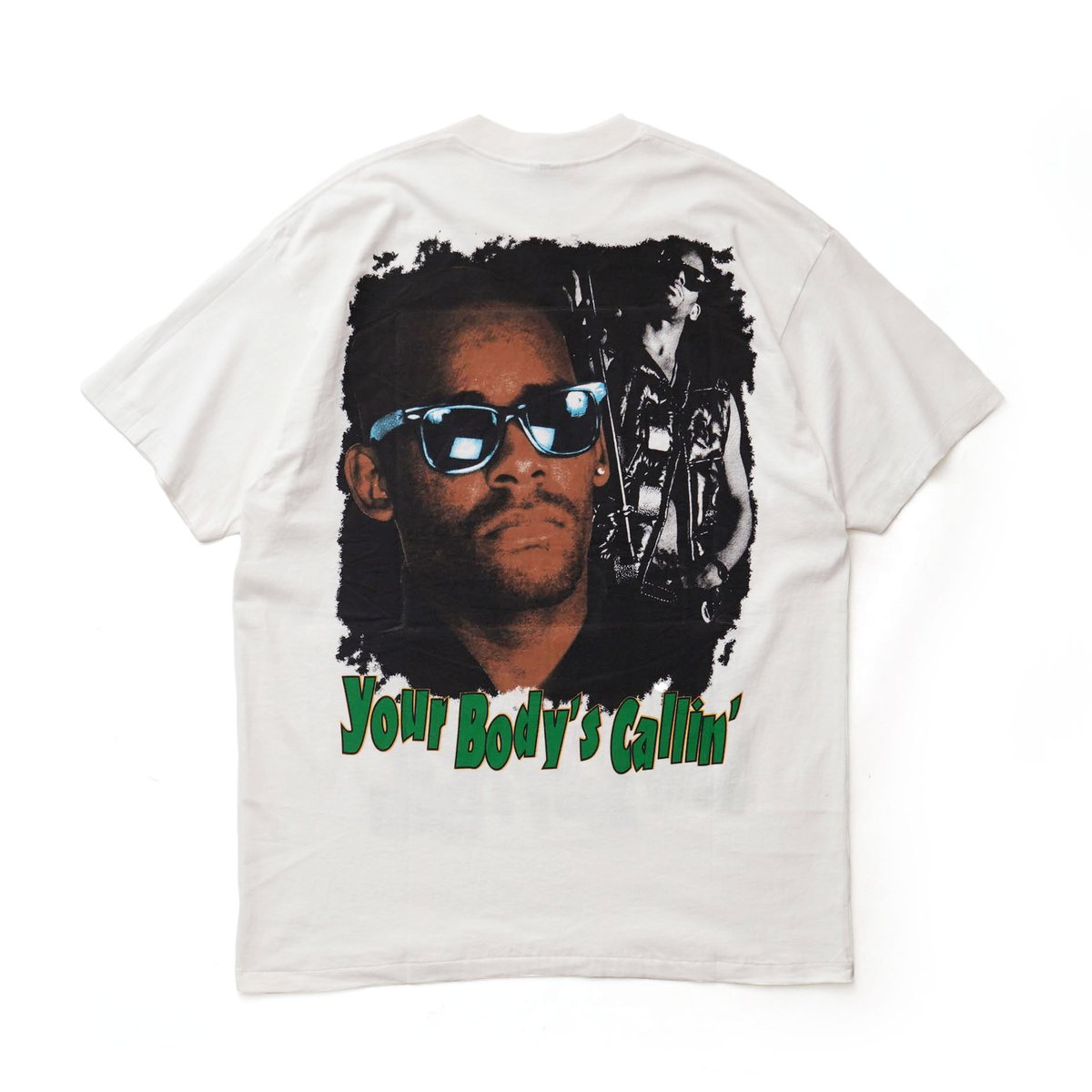 R. Kelly Rケリー90s ラップT スーパーフェード