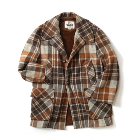 Woolrich / Vintage, Wool Tweed Sherpa Plaid Coat