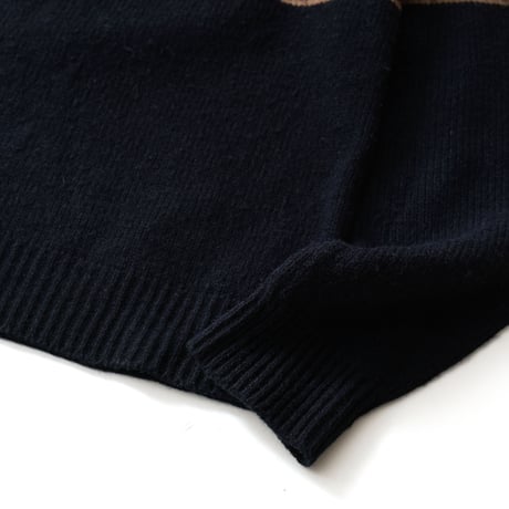 Vintage, Wool Acrylic Knit Rugby L/S Shirt