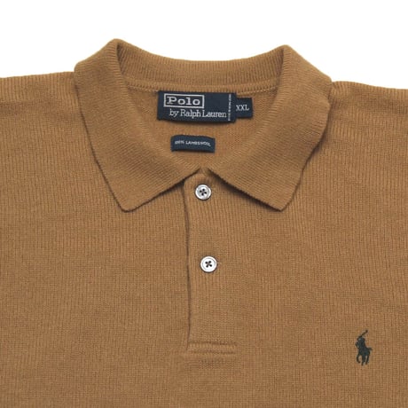 Polo Ralph Lauren / Vintage, Lamb Wool Knit Polo L/S Shirt