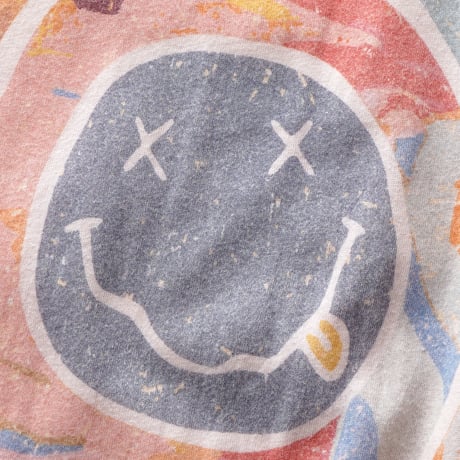 【Womens】Nirvana / Marbled Smiley Face S/S Tee