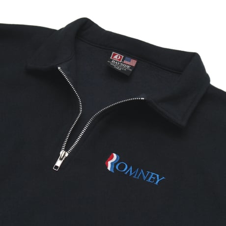 Willard Mitt Romney / Zip Up Polo L/S Sweatshirt