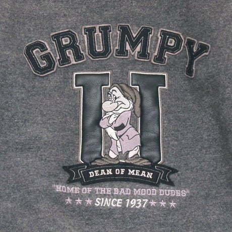 Disney / Vintage, "GRUMPY" Varsity Jacket