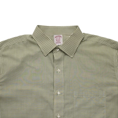 Brooks Brothers / Vintage, Gingham Plaid Dress L/S Shirt "Classic"
