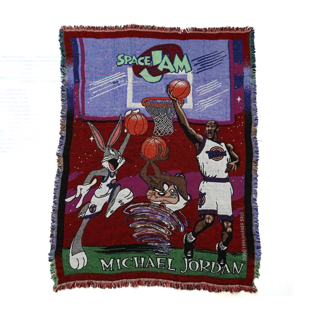 スペースジャム マイケル・ジョーダン ブランケット Space Jam 1996 Michael Jordan Throw Rug Blanket 90's