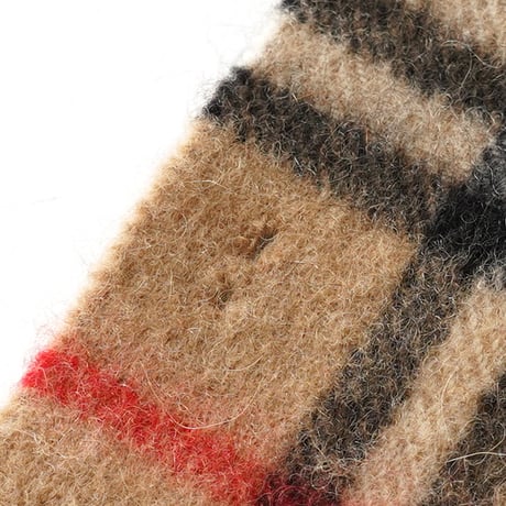 Burberry's / Vintage, Cashmere Fringe Plaid Scarf Muffler