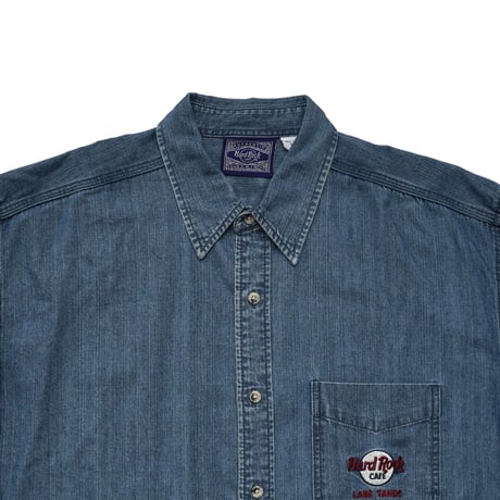 Hard Rock Cafe / Vintage, Denim B.D. L/S Shirt "Hard Rock Hotel & Casino Lake Tahoe"