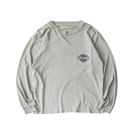 Harley Davidson / Vintage, Desert Sports Pocket L/S Tee