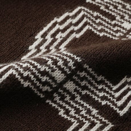 Acrylic Wool Knit Collar Cardigan