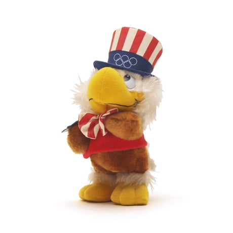Sam The Olympic Bird / 80's Vintage, Plush Toy