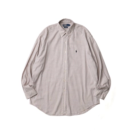 Polo Ralph Lauren / Vintage, Tattersall Paid Cotton B.D L/S Shirt "Blake"