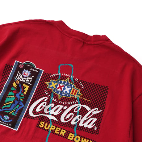 Coca-Cola / Vintage, Super Bowl School Tour 1997 Staff S/S Tee