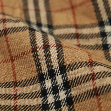 Burberry's / Vintage, Plaid Lined Melton Pea Coat