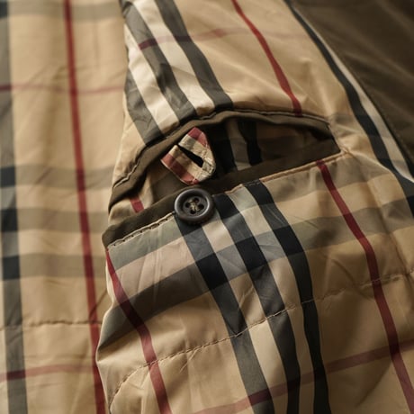 Burberry / Vintage, Plaid Lined Quilted Balmacaan Coat