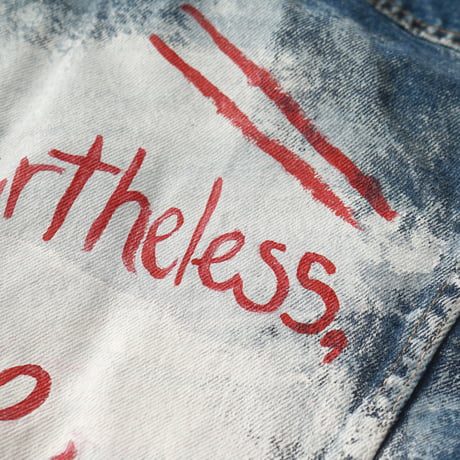 Levi's / Vintage, Hand-Painted Denim Trucker Jacket "70506-0216"