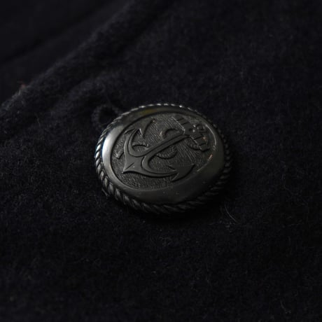 Burberry's / Vintage, Plaid Lined Melton Pea Coat