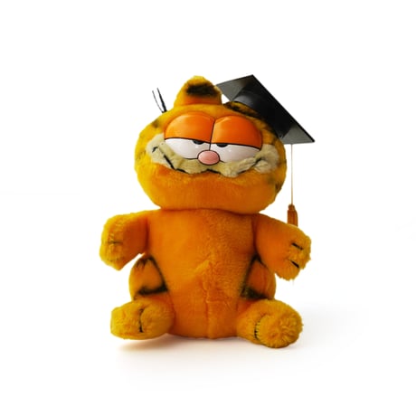 Garfield / Vintage, Plush Toy "Graduation, Diploma"