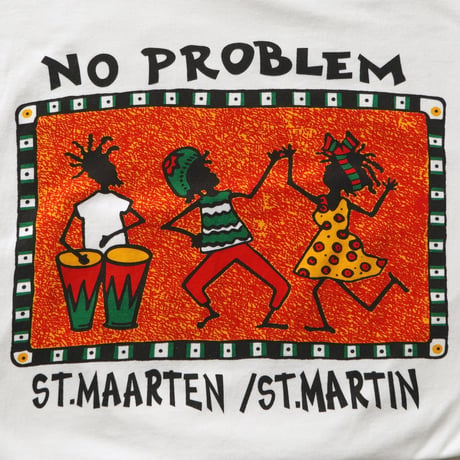 St. Martin (St. Maarten) / Vintage, Souvenir S/S Tee "No Problem"
