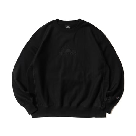 Blue Sun Record / Logo Crewneck Sweatshirt (champion Reverse Weave body)