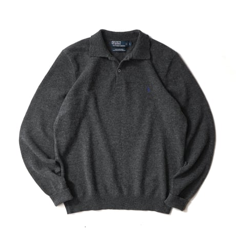 Polo Ralph Lauren / Vintage, Lambs Wool Knit Polo L/S Shirt