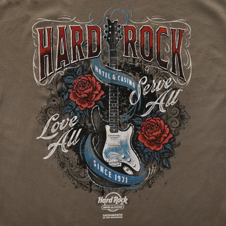 Hard Rock Cafe / Hotel & Casino Sacramento Girl S/S Tee