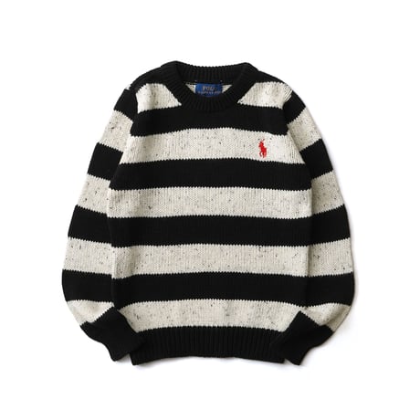 【Kids】Polo Ralph Lauren / Cotton Striped Knit Crewneck Sweater