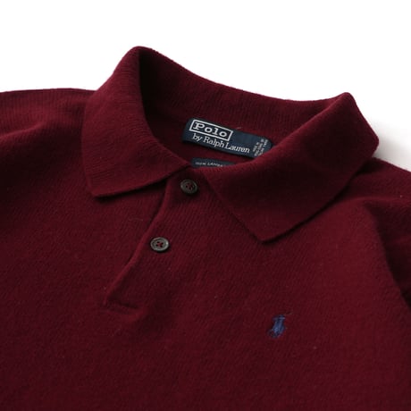 Polo Ralph Lauren / Vintage, Lambs Wool Knit Polo L/S Shirt