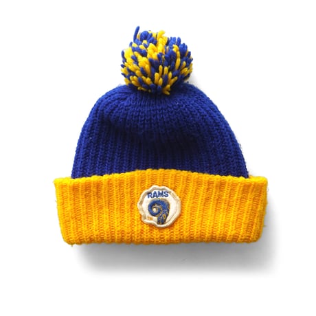 Los Angeles Rams / Vintage, Cuffed Knit Beanie with Pom