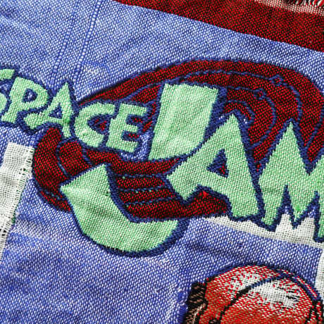 Space Jam / Vintage, Woven Tapestry Fringe Throw Blanket Rag