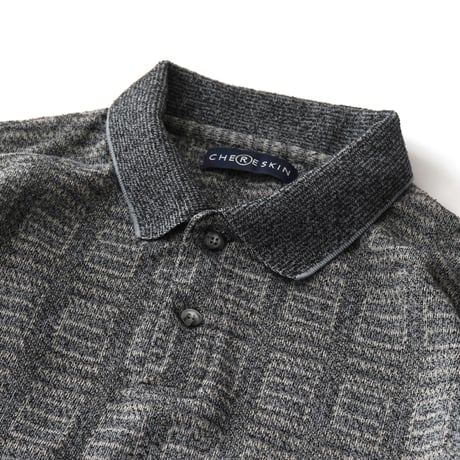 Vintage, Cotton Poly Knit Polo L/S Shirt