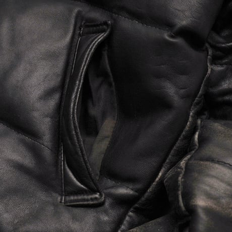 Schott / Vintage, Leather Down Jacket