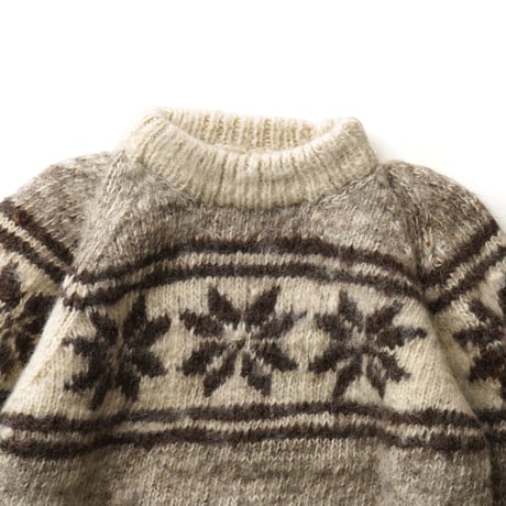 Vintage, Cowichan Knit Pullover Crewneck Sweater