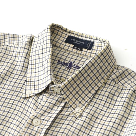 Ralph Lauren / Vintage, Tattersall Plaid Cotton B.D L/S Shirt "The Blaire"