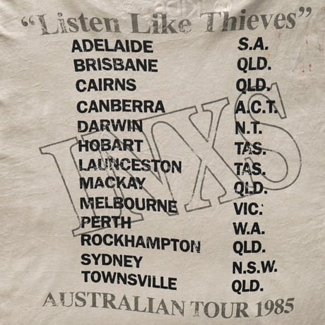 INXS / Listen Like Thieves 1985 Tour S/S Tee