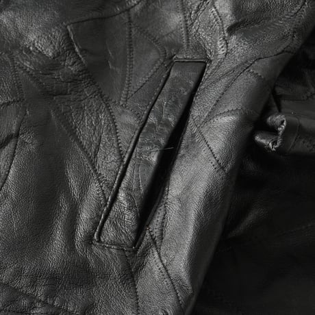 Vintage, Patch Work Leather Jacket