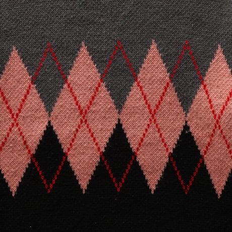 Vintage, Argyle Knit Crewneck Sweater