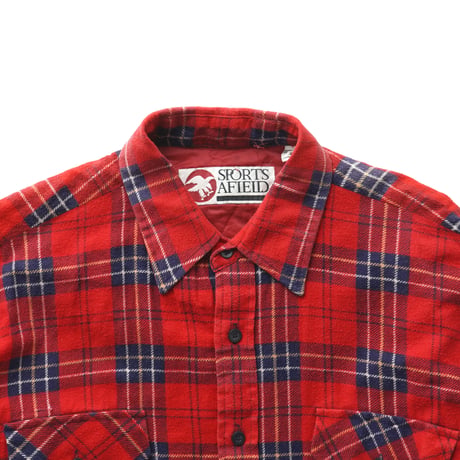 Sports Afield / Vintage, Quilted Plaid Flannel Shirt