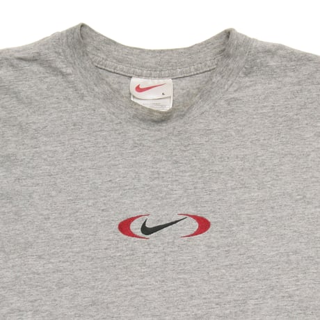 NIKE / 00's Vintage, Embroidered Circle Swoosh S/S Tee