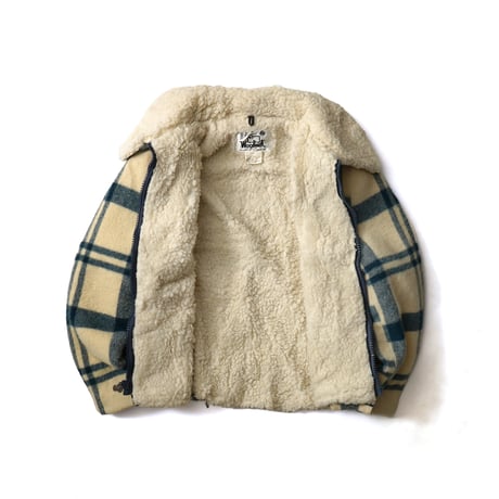 Woolrich / Vintage, Sherpa Boa Liner Plaid Wool Jacket