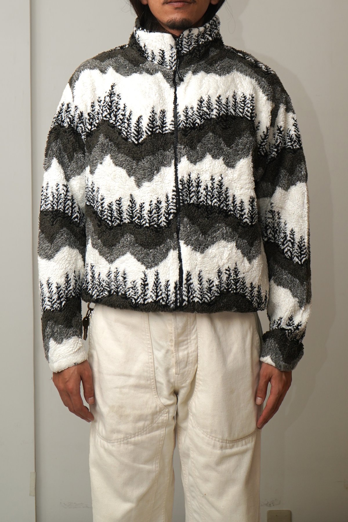 Black Mountain / Vintage, Fleece Zip-Up Jacket 
