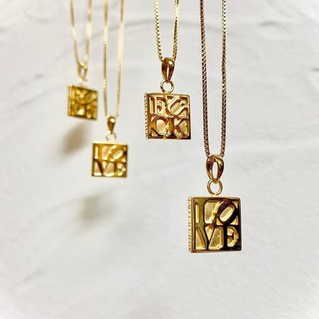 IN-PUT-OUT / “The other side of love” Reversible Necklace K18 GP / Silver 925