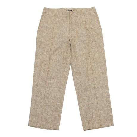 Polo Ralph Lauren / 80's Vintage, Glen Plaid Linen Slacks W : --