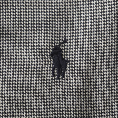 Ralph Lauren / Vintage, Houndstooth Plaid Cotton B.D L/S Shirt "Marlowe"