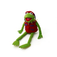 Kermit the Frog / Vintage, Plush Toy "Frog-Tographer"