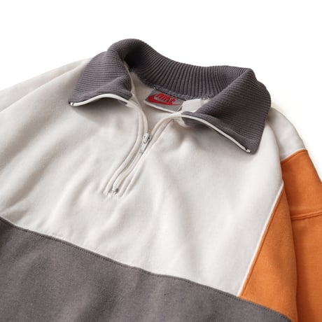 NIKE / Vintage, Blocked Half Zip Up Pullover Sweatshirt