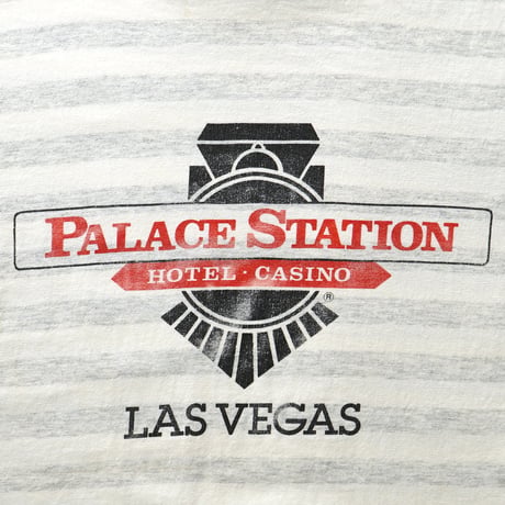 Palace Station Hotel Casino / Vintage, Striped S/S Tee