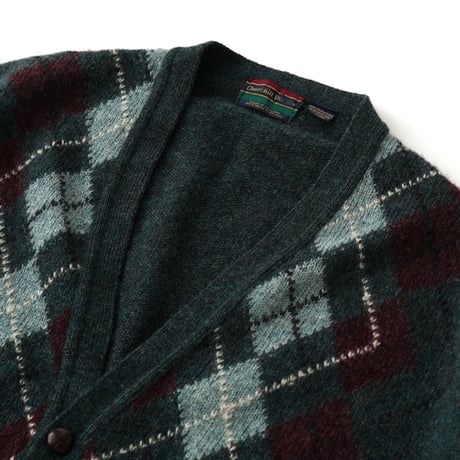 Churchill Downs / Vintage, Argyle Wool Knit Cardigan