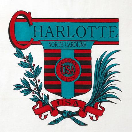 Charlotte, North Carolina / Vintage, Souvenir S/S Tee "Queen City"